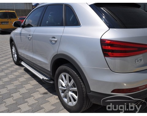 Пороги алюминиевые "Artemis" для Audi Q3 Пороги алюминиевые "Artemis" для Audi Q3